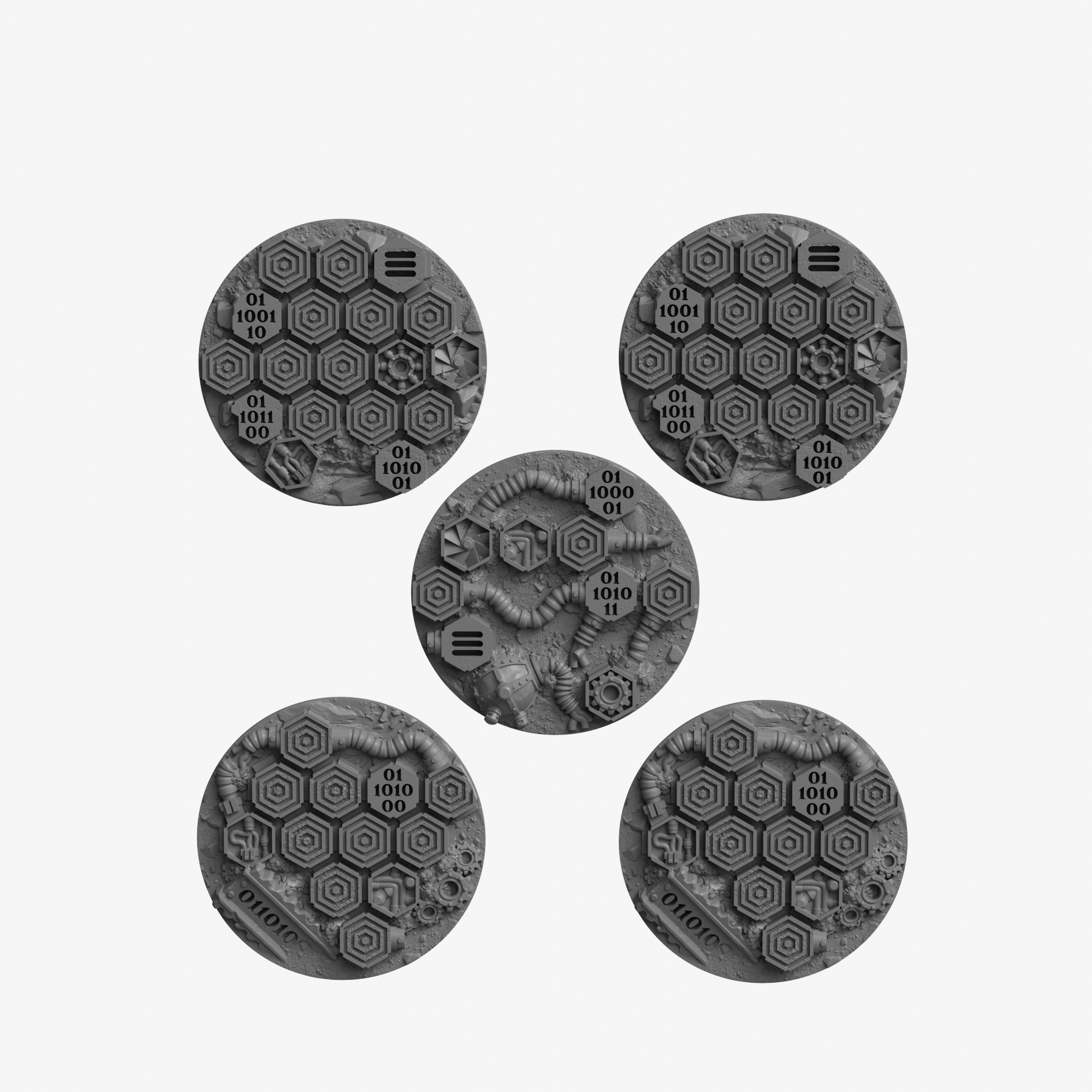 Dragoon Gaming Moon Base Toppers (40mm) - Warhammer 40k Compatible ...