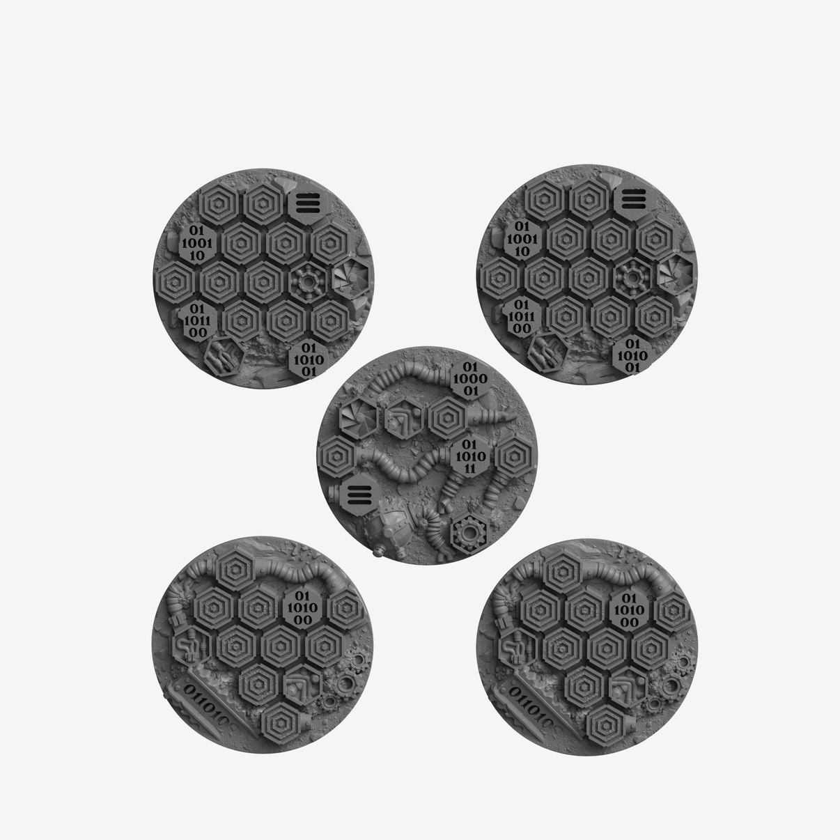 Dragoon Gaming Moon Base Toppers (40mm) - Warhammer 40k Compatible ...