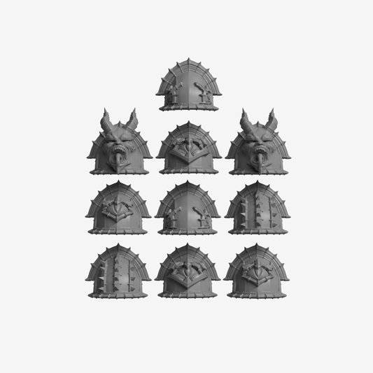 Obsidian Chaos Pauldrons