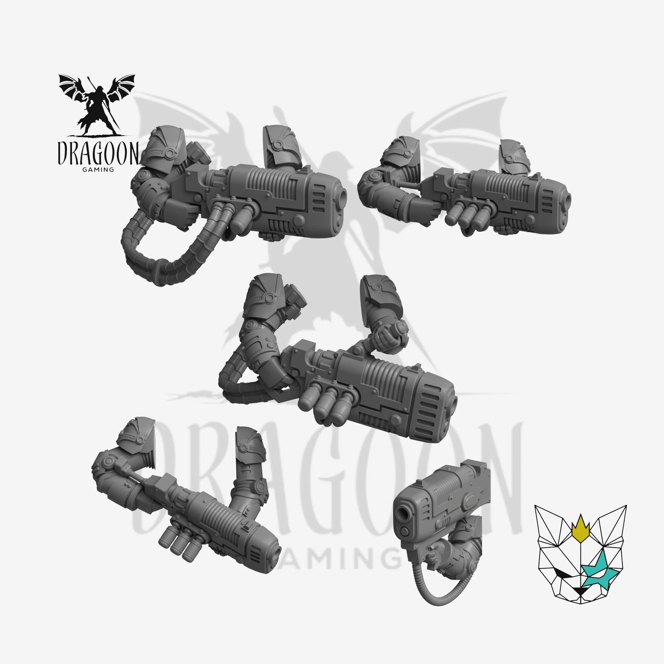 Dragoon Gaming Plasma Incinerator Cannons - 28mm Warhammer 40k ...