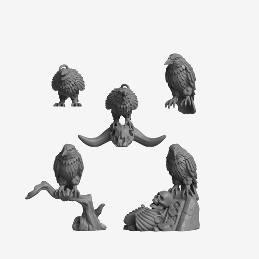 Primal Hounds Crow Decoration Pack