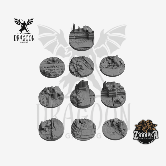 Ruined Empire 32mm Base Toppers