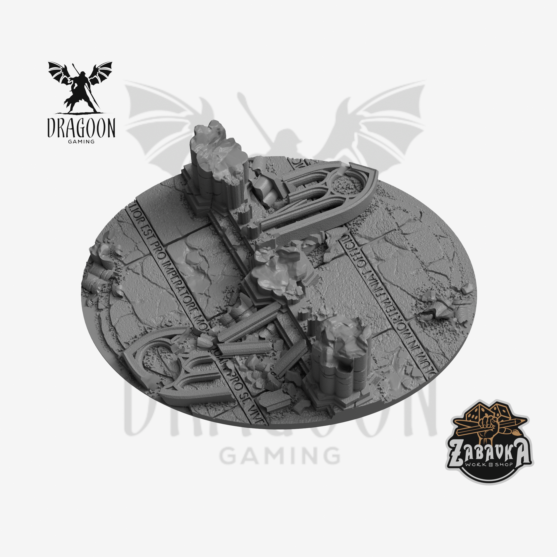 Ruined Empire 120x92mm Base Topper