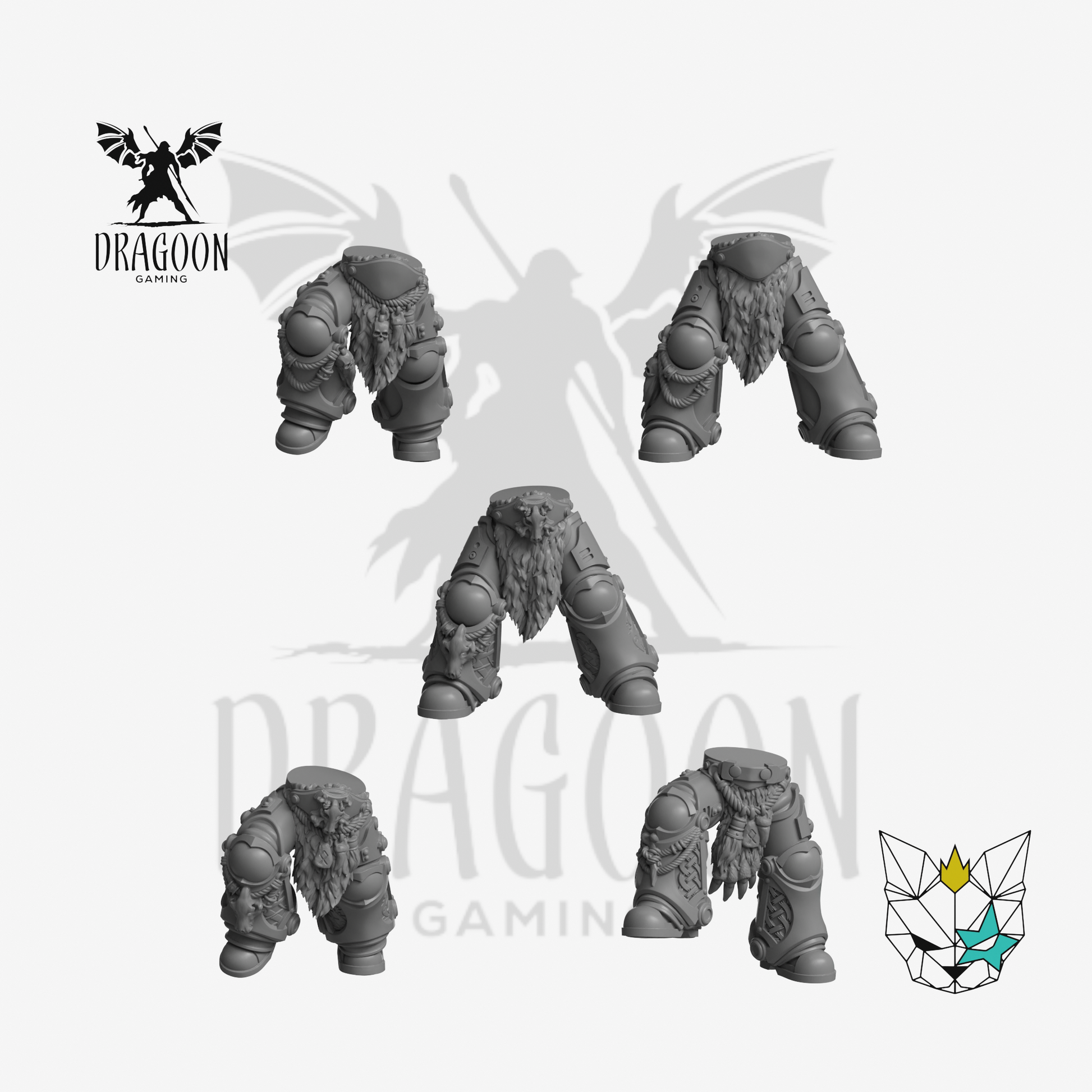 Dragoon Gaming 28mm Resin Viking Tacticus Legs for Warhammer 40k Space Wolves / Space Marine Conversion (5 Pairs)