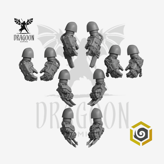 Eternal Crusaders Terminator Power Weapons Set - 28mm Resin - Warhammer 40k Compatible - Black Templars Style