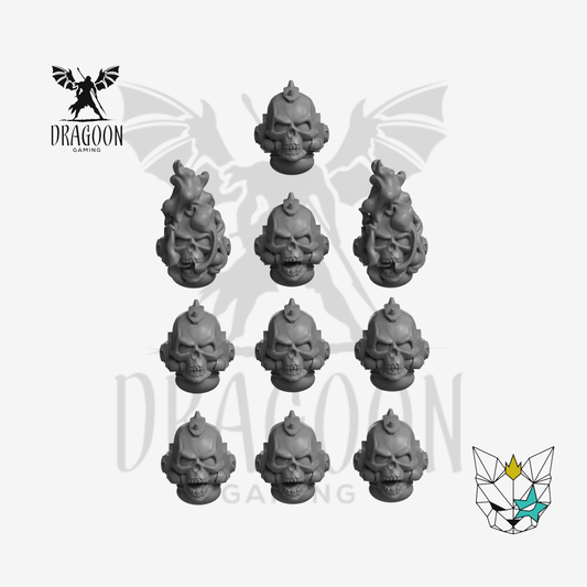 Damned Legion Skull Heads