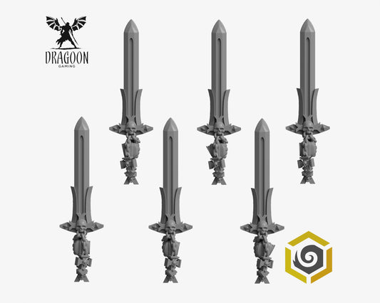 Eternal Pilgrims Decorated Power Swords