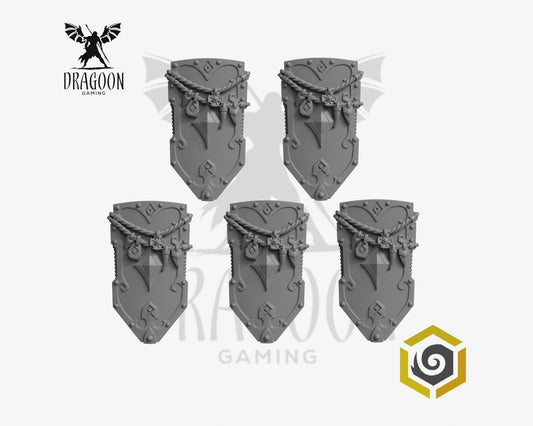 Primal Hounds Decorated Shields