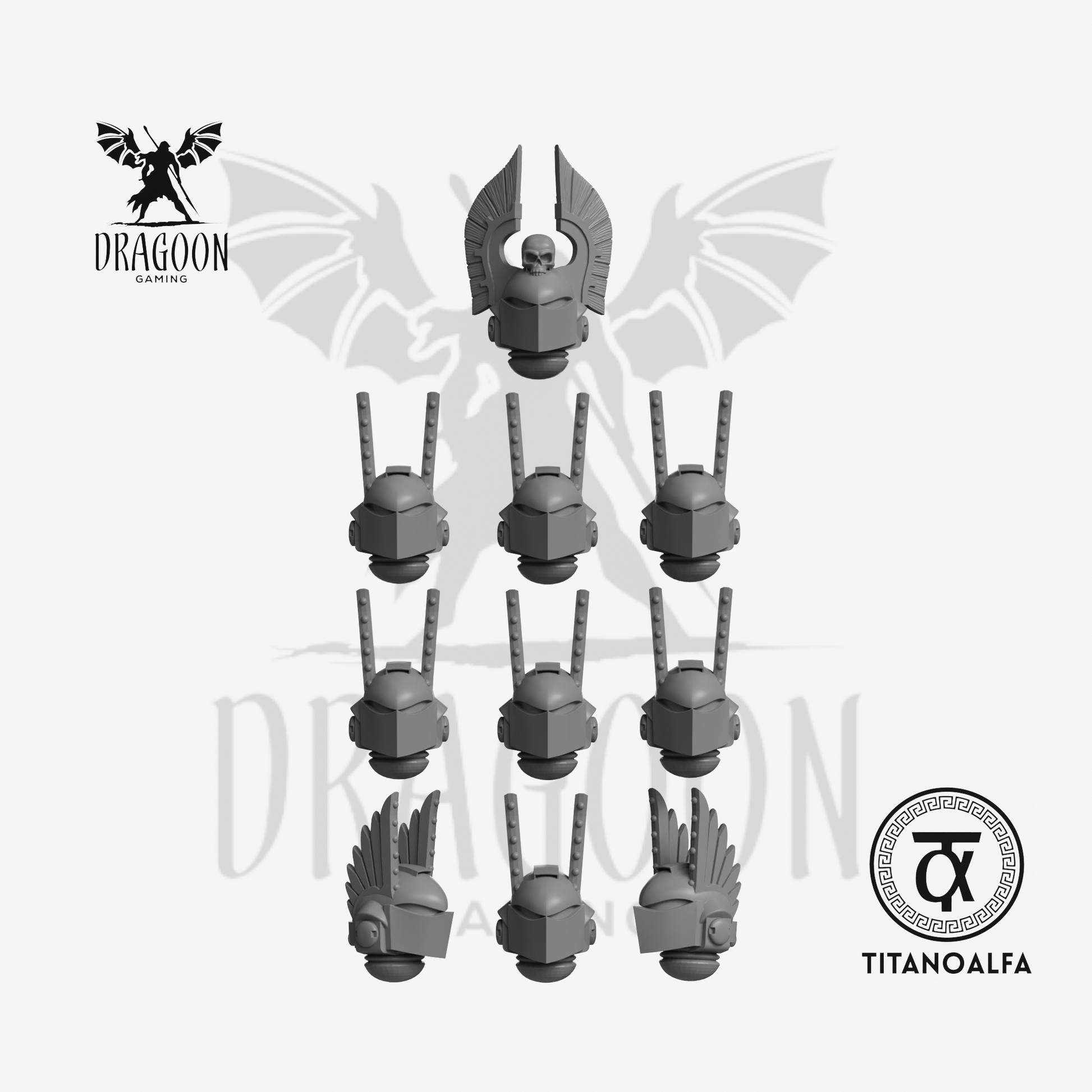 Grim Angels Winged Helmets