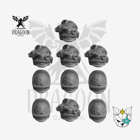 Samurai Style Phobos Pauldrons