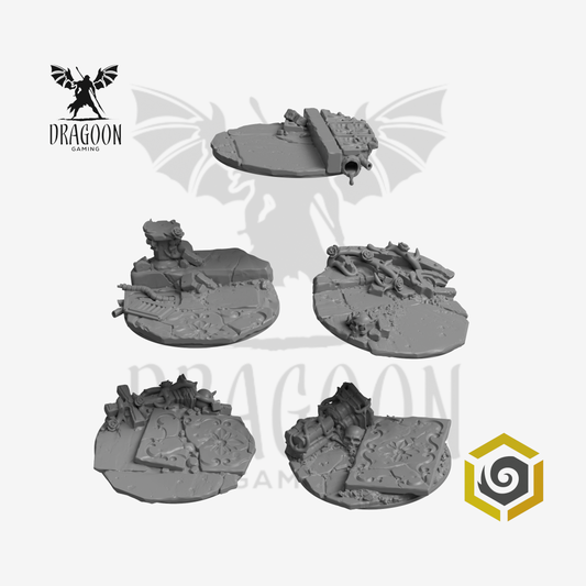 Ruined Courtyard 40mm Base Toppers